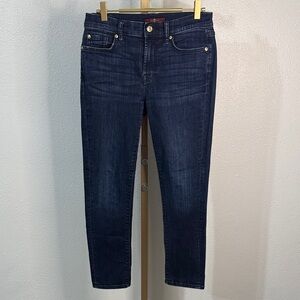 7 For All Mankind Dark Blue Roxanne Ankle Jeans- 27